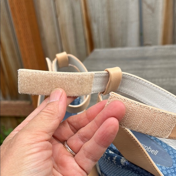 Jeffrey Campbell Tan and denim patchwork Blue Platform shoes - Picture 15 of 17